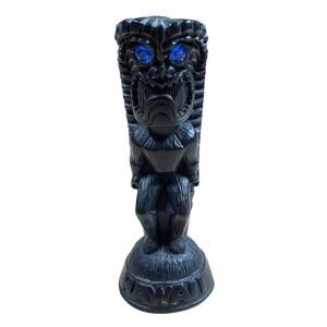 MCM Vintage COCO JOE'S Hawaii "Ku" Tiki Figurine Blue Eyes Souvenir Collectible